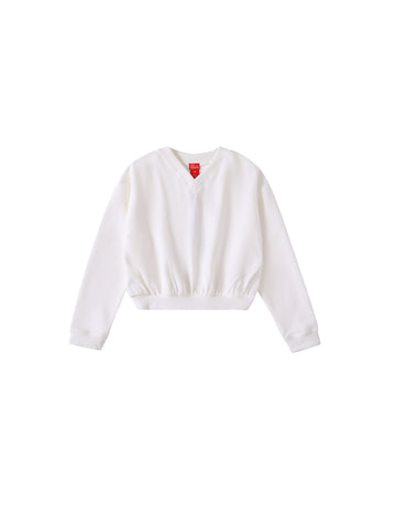 Curved Bottom Top - White