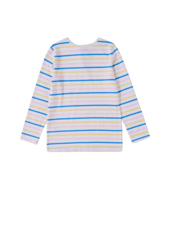 Camiseta larga rayas múltiples