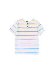 Camiseta corta rayas múltiples