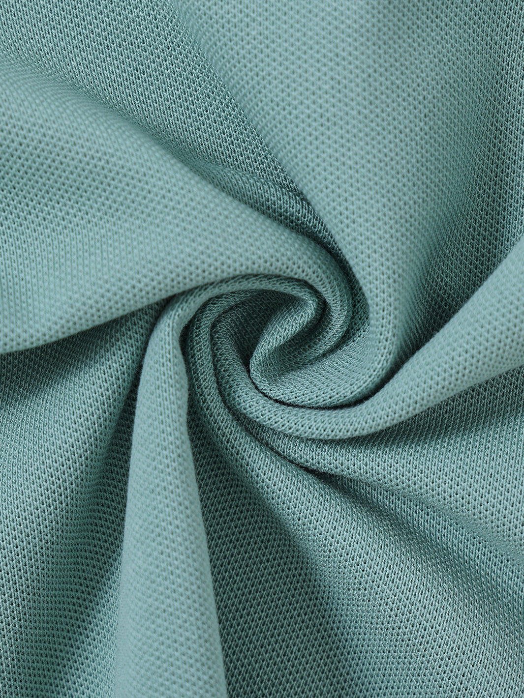 Polo de manga larga con estampado lateral - Espuma de mar/Blanco