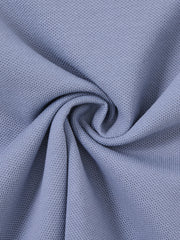 Polo de manga larga con estampado lateral - Azul Piedra