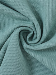 Side Print Short Sleeve Polo - Seafoam/White