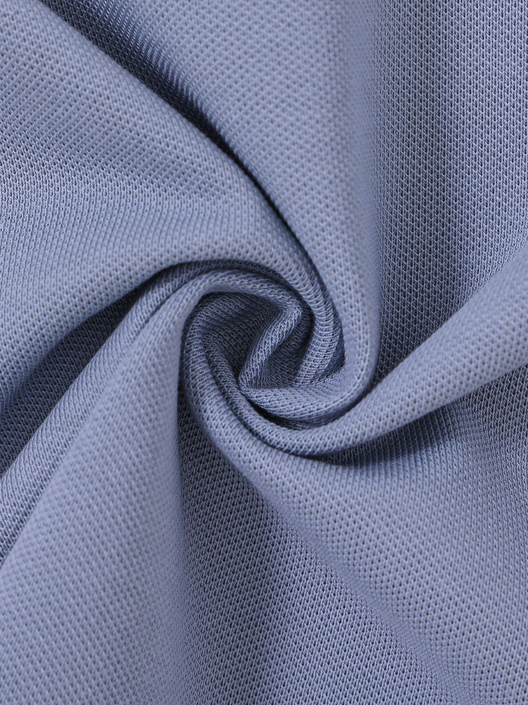 Polo de manga corta con estampado lateral - Azul Piedra