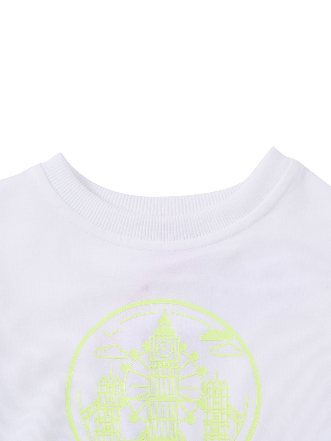 Top con estampado central a rayas