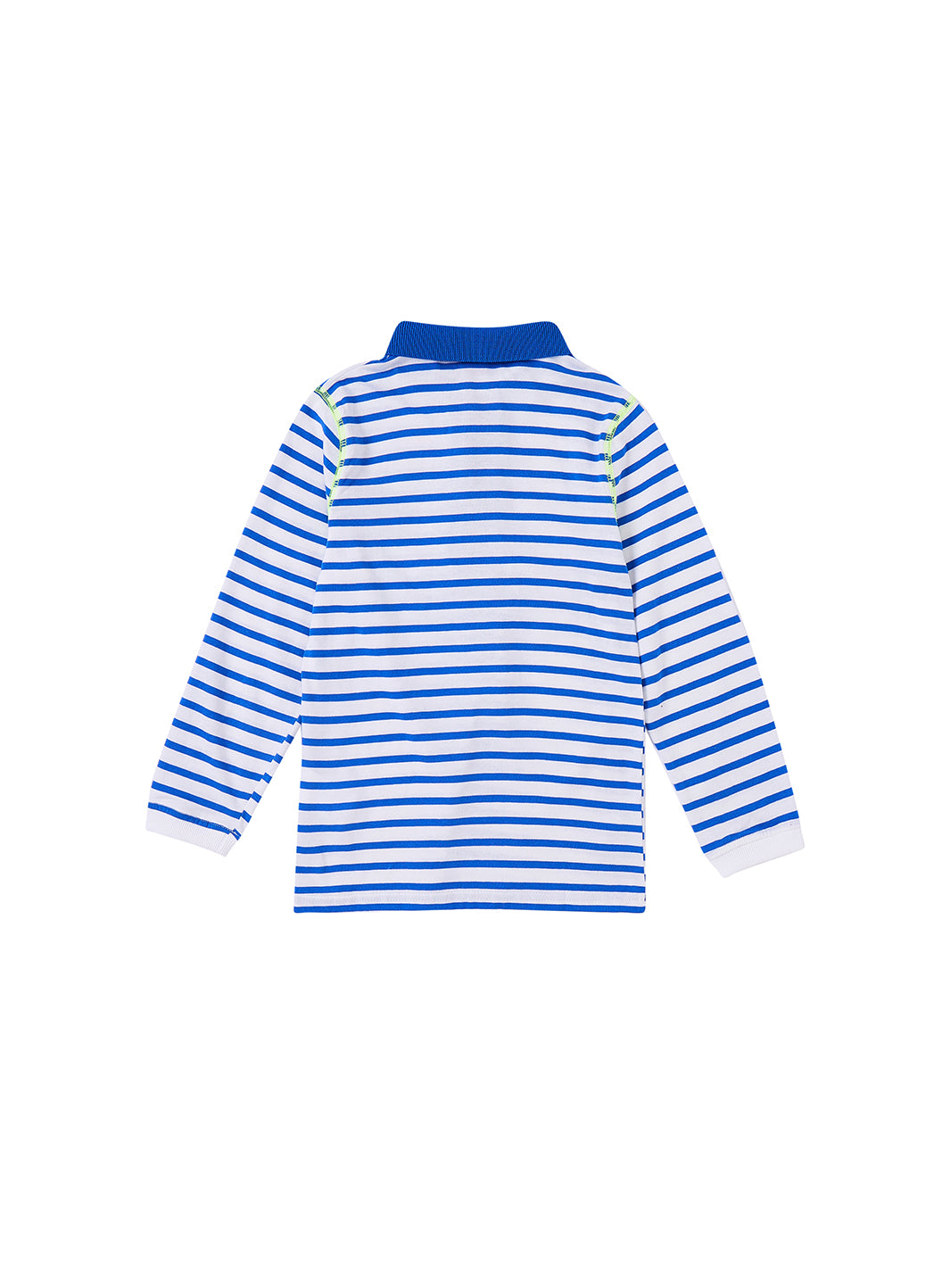 Striped Side Print Polo