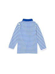 Striped Side Print Polo