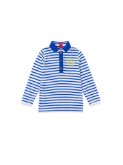 Striped Side Print Polo
