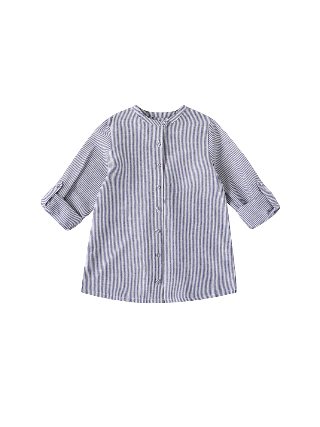 Linen Striped Shirt - Blue