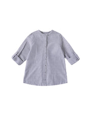 Linen Striped Shirt - Blue