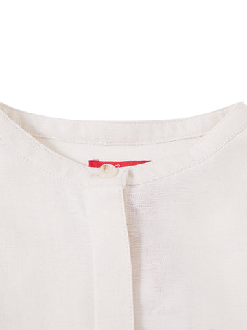 Overlap Embroidery Shirt