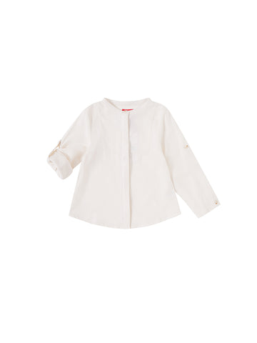 Overlap Embroidery Shirt