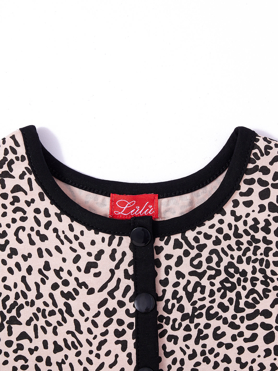 Camiseta de manga larga con estampado de leopardo