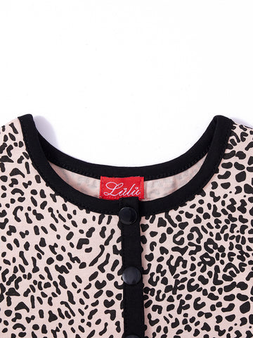 Leopard Print Long Sleeve T-shirt