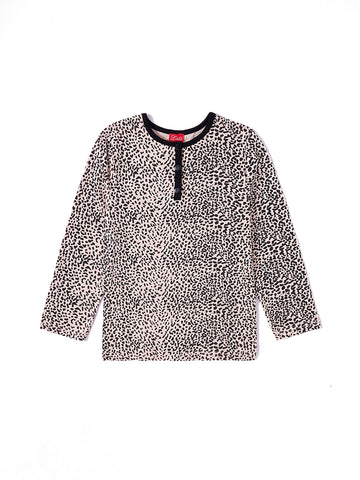 Leopard Print Long Sleeve T-shirt