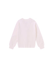 Eyelet Cardigan Sweater - Cream White
