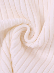 Eyelet Cardigan Sweater - Cream White