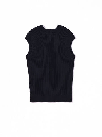 Eyelet Cardigan Vest