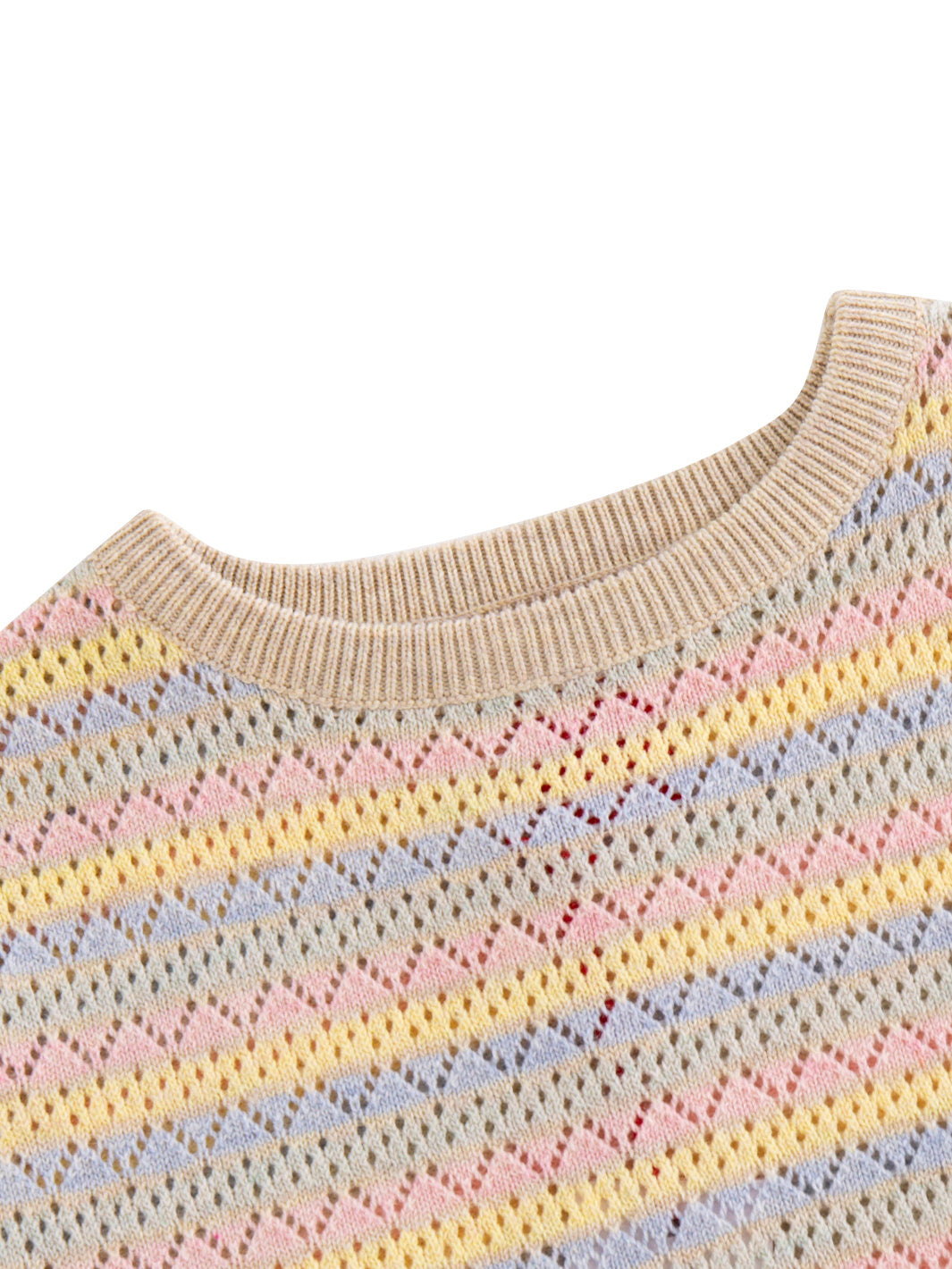 Eyelet Short Sleeve Sweater
