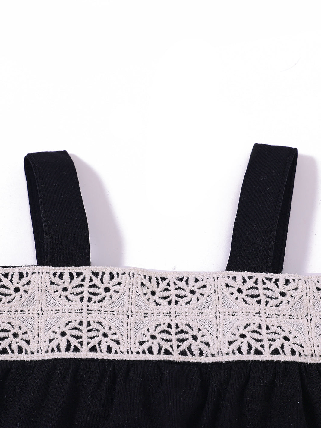Peto de crochet para bebé - Negro