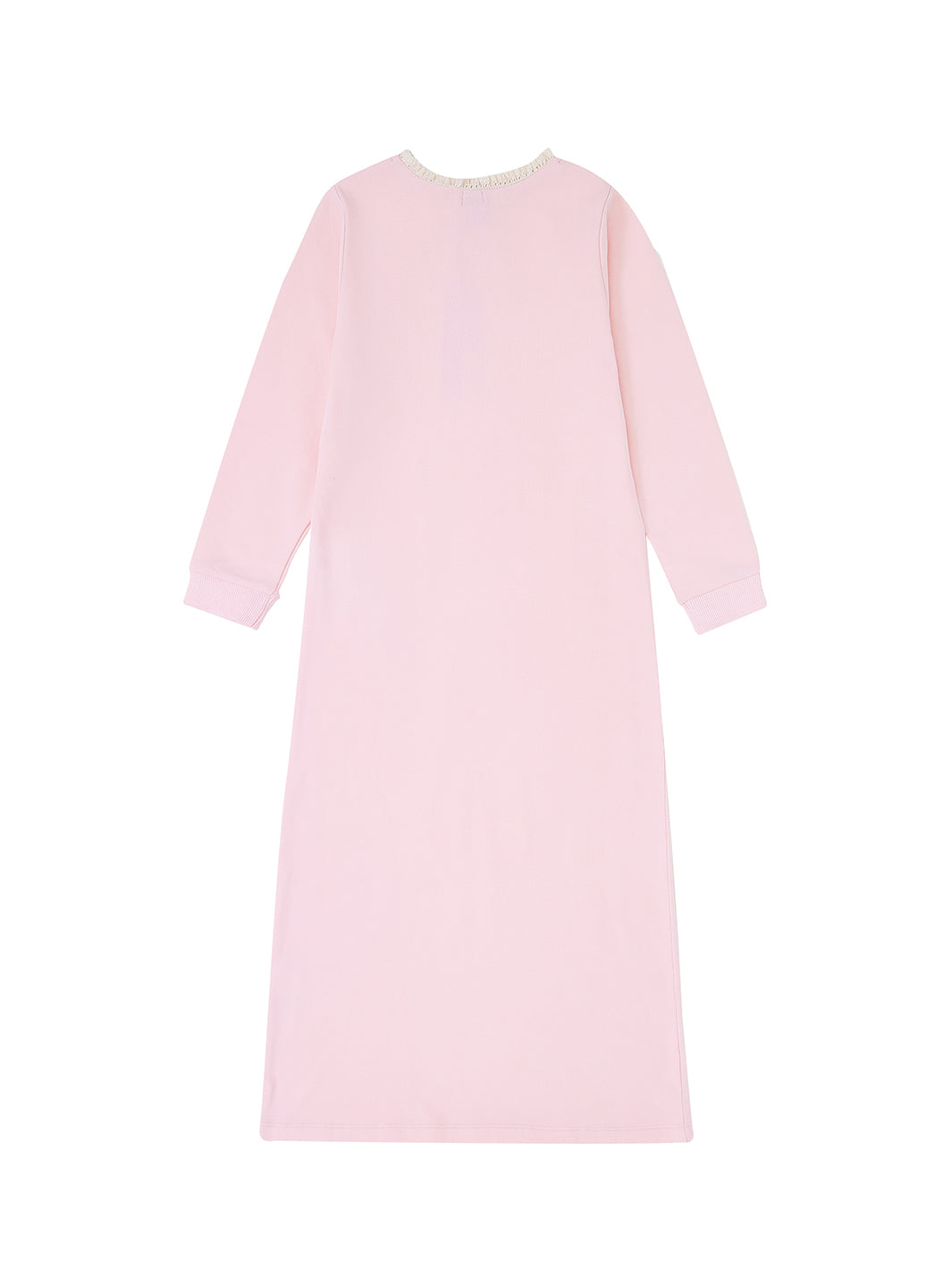 Round Neck Trim Nightgown