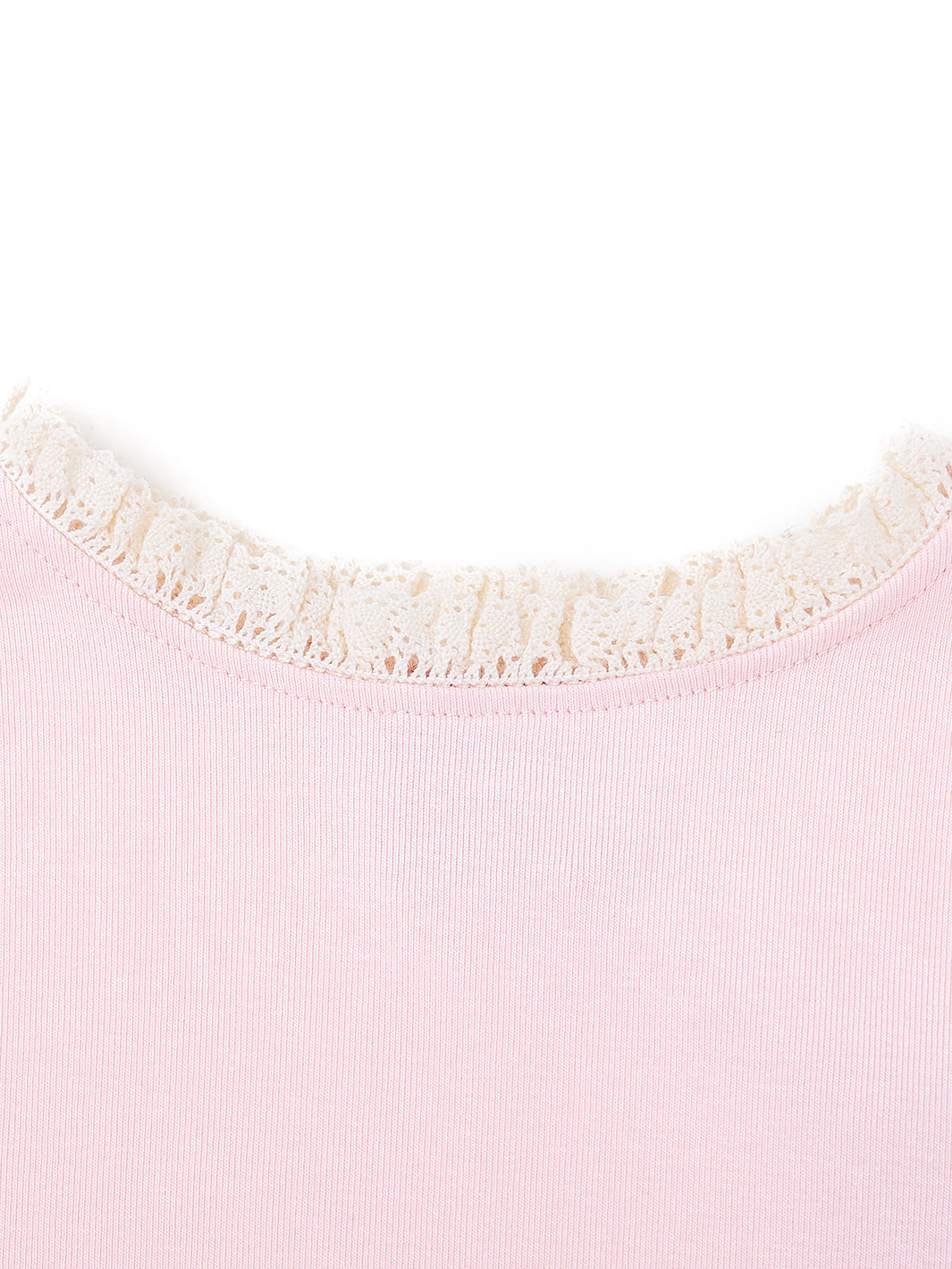 Round Neck Trim Nightgown