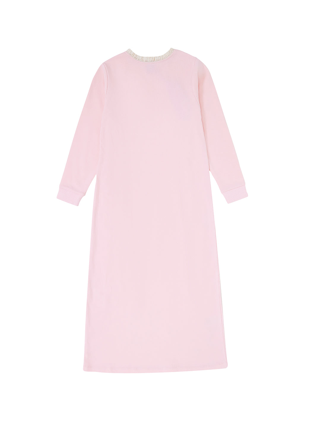 Round Neck Trim Nightgown