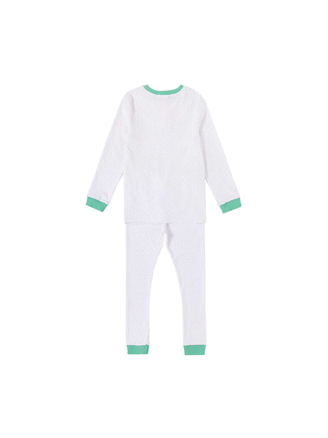 All Over Mini Star Set - White Combo Green