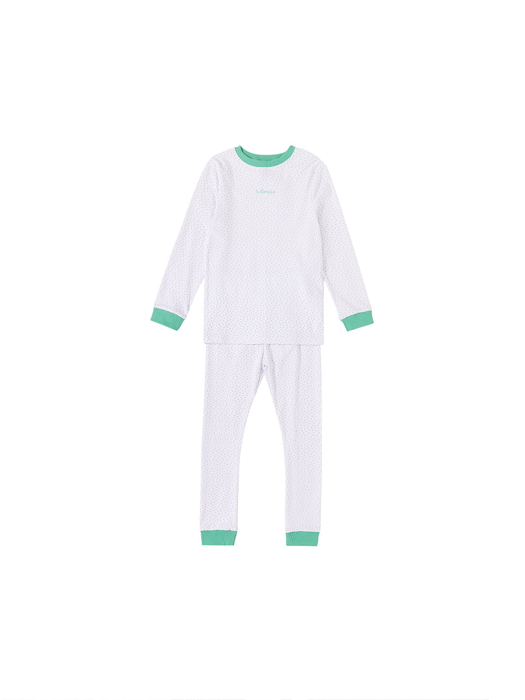 All Over Mini Star Set - White Combo Green