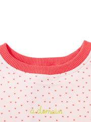 All Over Mini Heart Set - סגן פינק