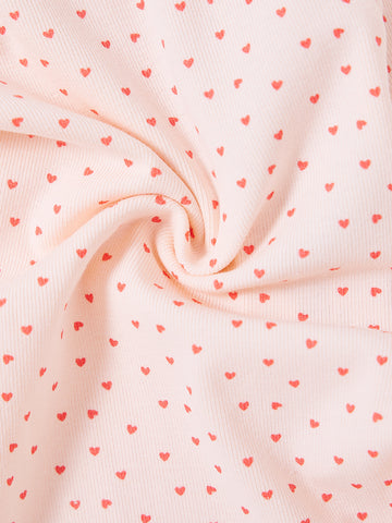 All Over Mini Heart Set - סגן פינק
