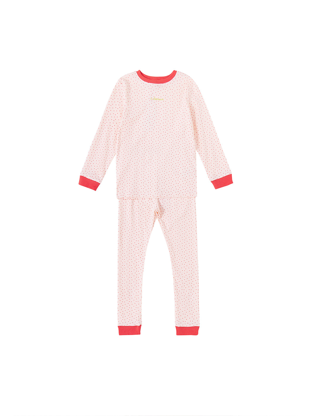 Conjunto de mini corazones en toda la prenda - Rosa claro