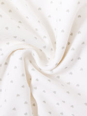 All Over Mini Heart Set - Winter white