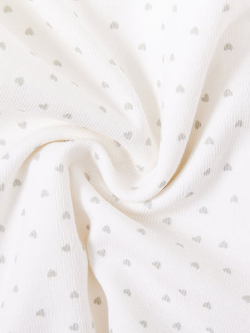 All Over Mini Heart Set - Winter white
