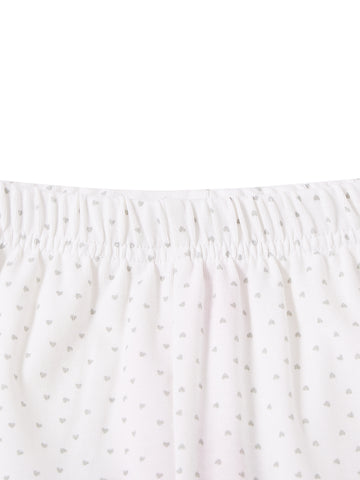 All Over Mini Heart Set - Winter white