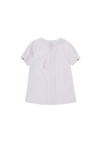Solid Stripe Short Sleeve Shirt