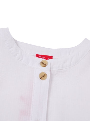 Solid Stripe Short Sleeve Shirt