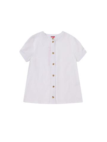Solid Stripe Short Sleeve Shirt