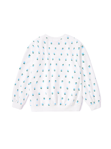 Heart Flower Print Top