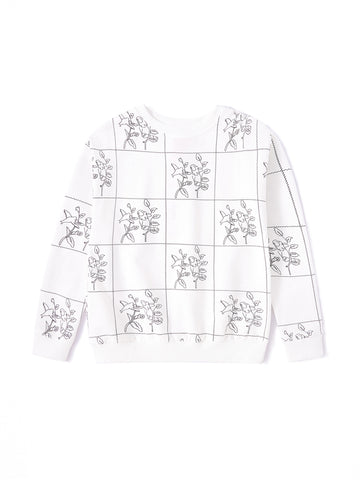 Square Floral Print Top