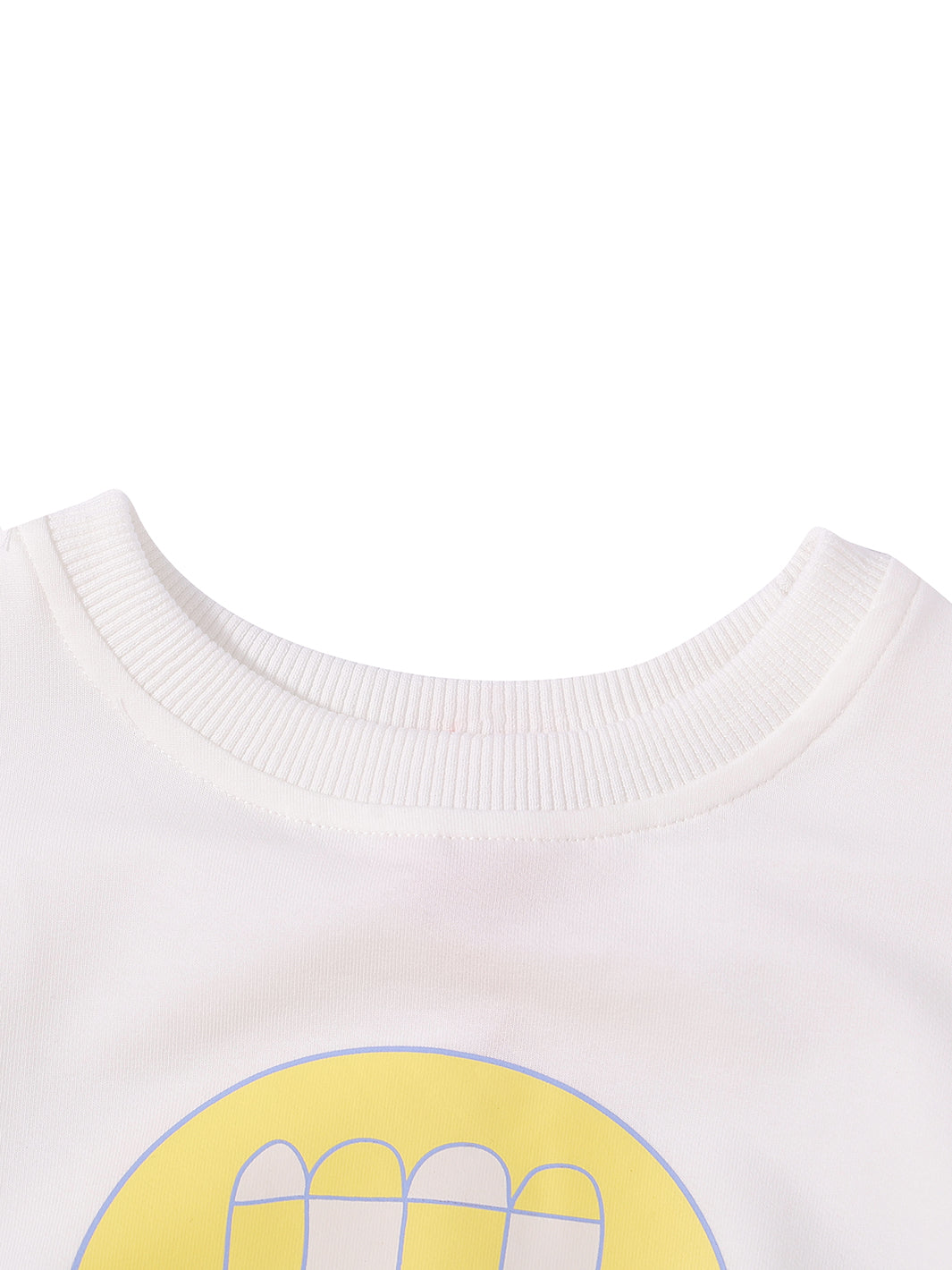 Top con estampado de flores a cuadros - Blanco/Amarillo
