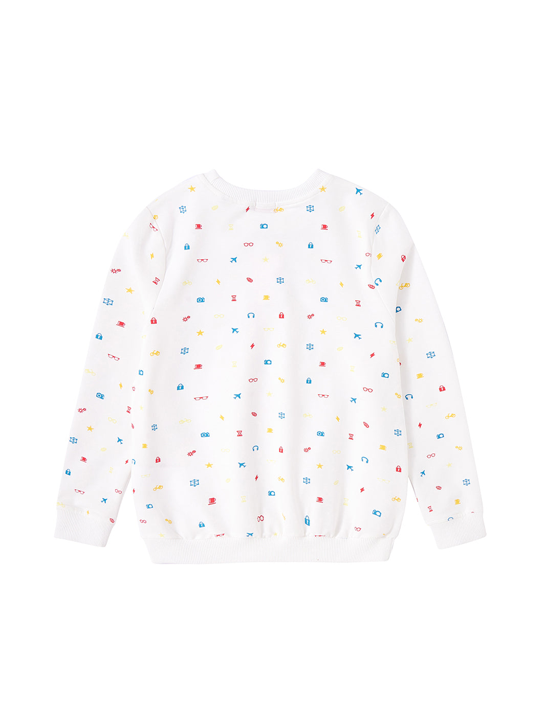 Top con estampado de símbolos pequeños