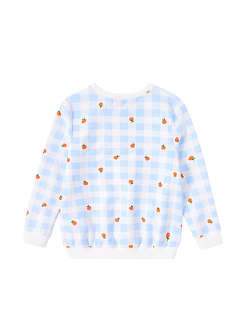Fruit Check Print Top