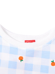 Fruit Check Print Top