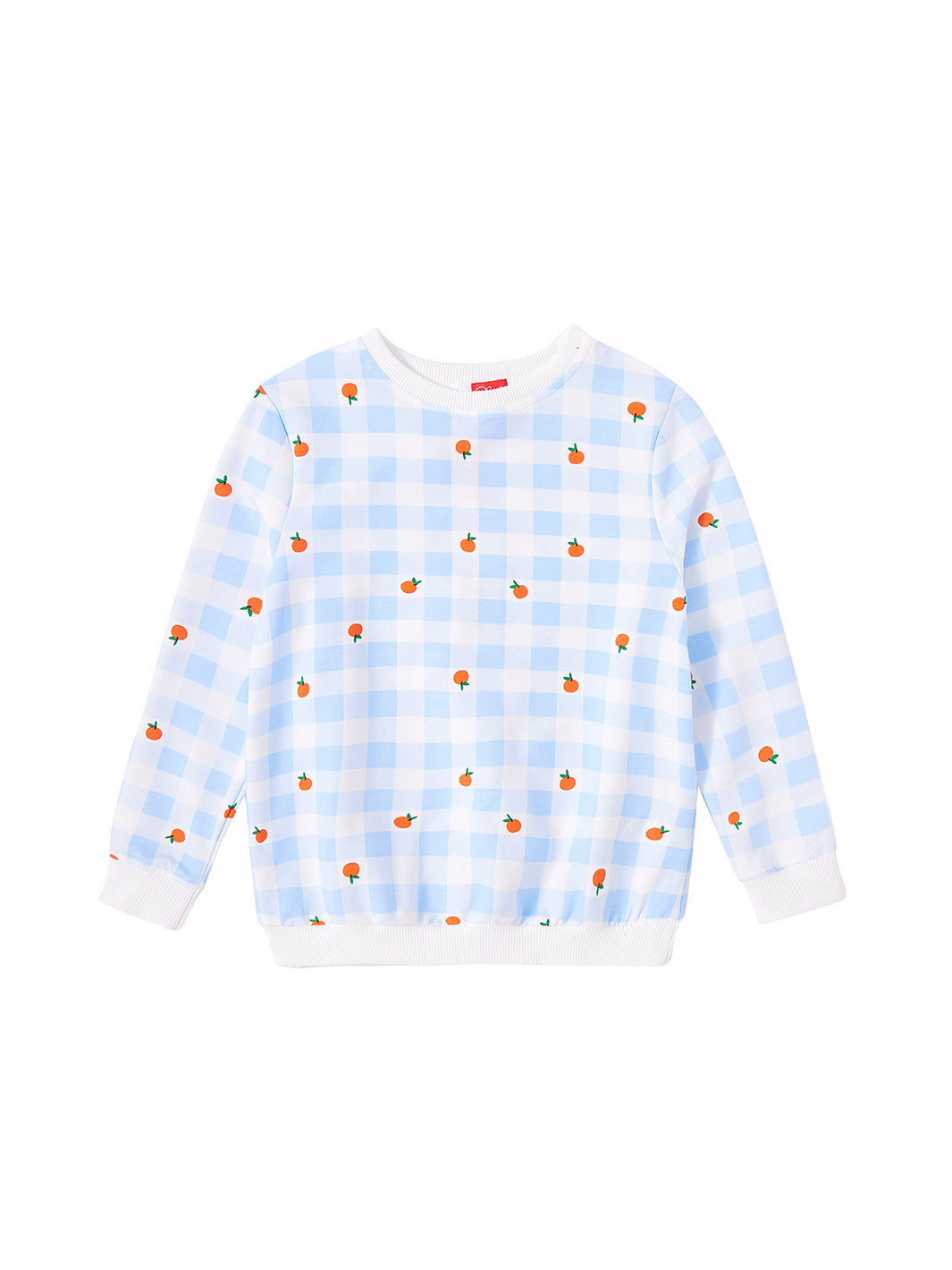 Fruit Check Print Top
