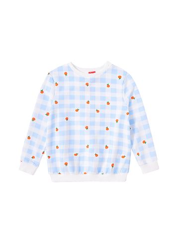 Fruit Check Print Top