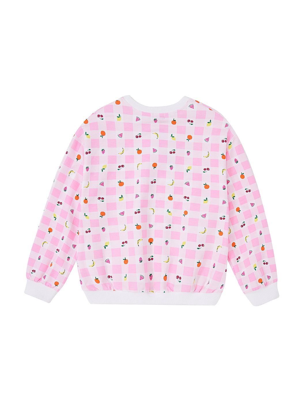 Fruit Gingham Print Top
