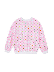 Fruit Gingham Print Top