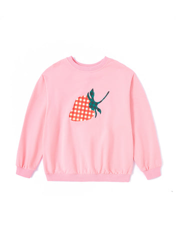 Strawberry Print Top - Pink