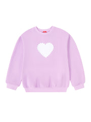 Scalloped Heart Top - Lt. Violet