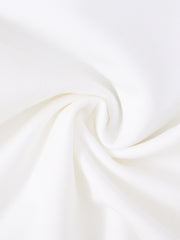 Scalloped Heart Top - White
